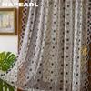 1 Stück NAPEARL Französische Landschaft Blumenstickerei Transparenter Vorhang, Wellen-Spitzen-Durchscheinender Vorhang für Wohnzimmer Schlafzimmer Heimdekoration