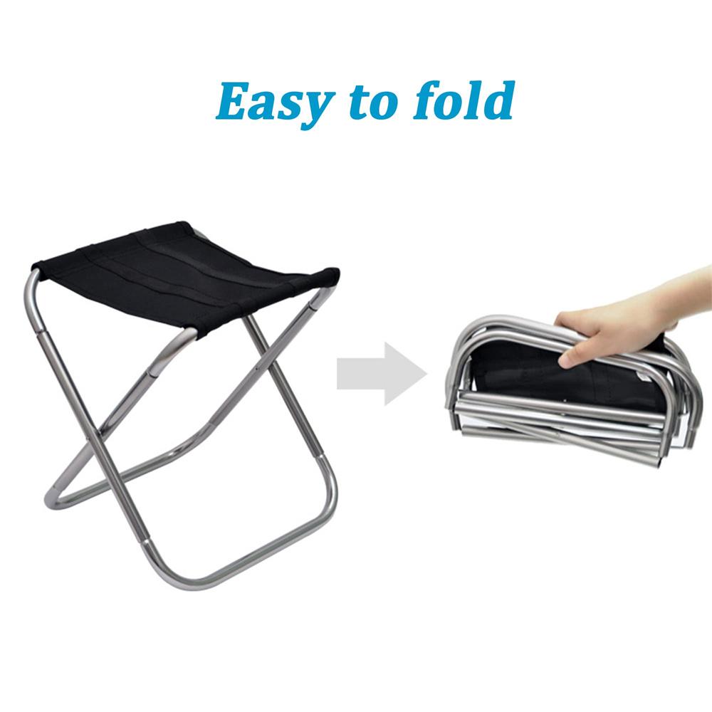 Portable Small Folding Stool Camping Stool Mini Size Mortable Stool for Travel Camping Hiking Fishing Gardening with Carry Bag