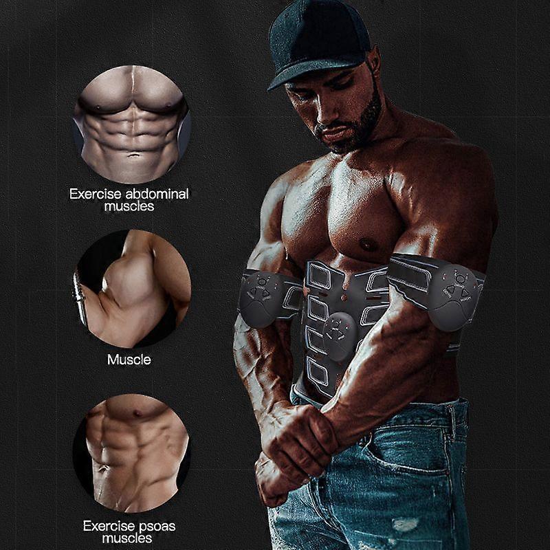 Wireless EMS Muscle Stimulator Toner ABS Abdominal Trainer Body Fitness Massager