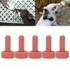 5pcs Small Animal Milk Drink Nipples Nurse Feeding Supplies Calf Nipples Silicone Livestock Nursing 