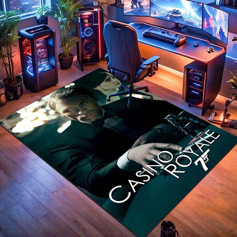 Iconic Gun Logo Design Carpet Doormat Printing Room Protective Pad Dormitory Decoration