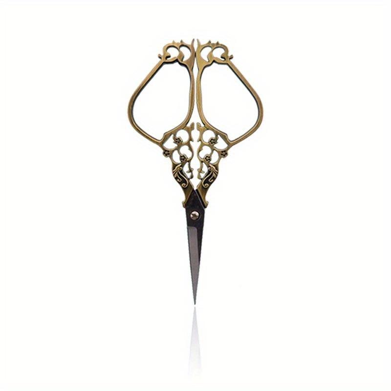 

1 шт. Ретро швейные ножницы из нержавеющей стали, винтажные ножницы для вышивки, портновские ножницы, ножницы для ниток, ножницы для пряжи бронзовый