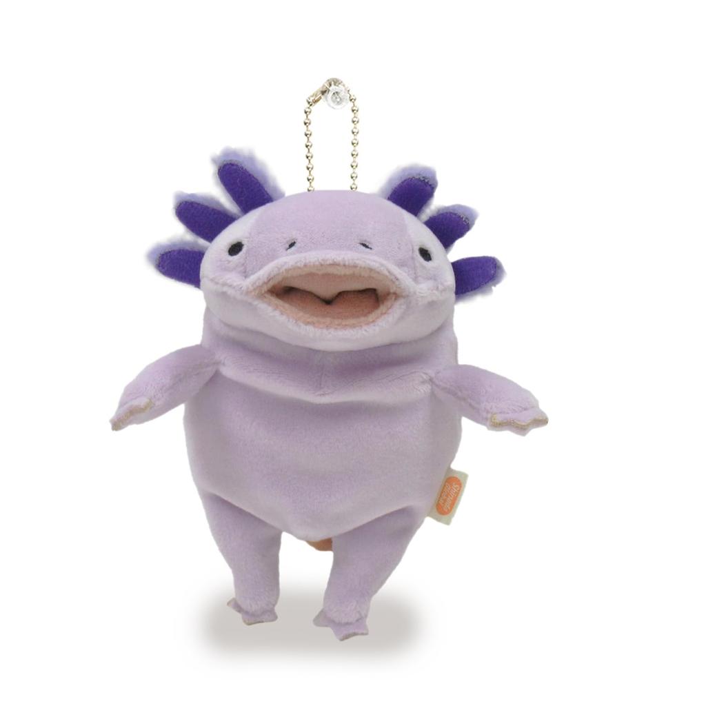 Shinada Global Mochi Series Mochi Upa Pastel Lavender Mini 7x5x14cm Plush Axolotl Animal MOUP-0088PL