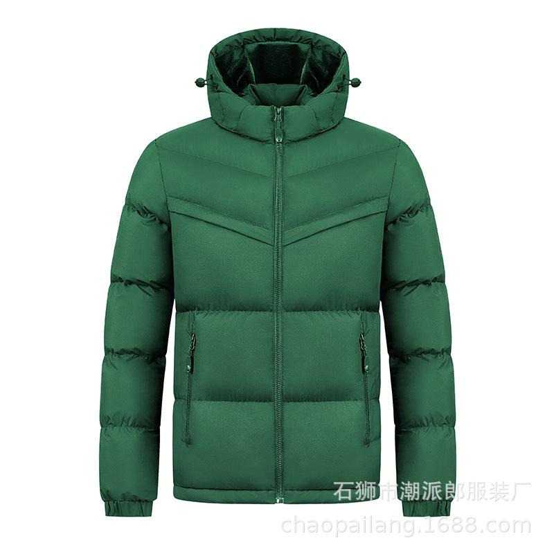 

Мужская зимняя куртка с хлопковым утеплителем, хит продаж, куртка с хлопковым утеплителем, осенне-зимняя куртка с капюшоном XXXXL темно-зеленого