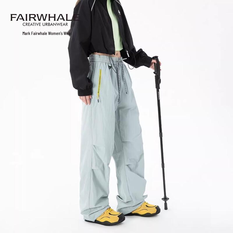 Mark Hua Fei Women's Outdoor Wide-Leg Cargo Pants