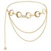 Sunflower Metal Waist Chain for Women - Adjustable European & American Style Waist Belt Ornament