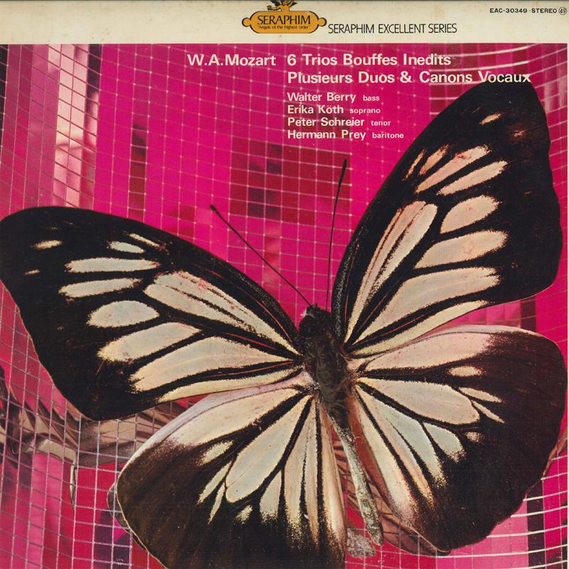 

LP Record PETER SCHREIER, WALTER BERRY, ERIKA - Mozart 6 Trios Buffes Inedits Plusi EAC30349 SERAPHIM - Japan Obi Classical Used