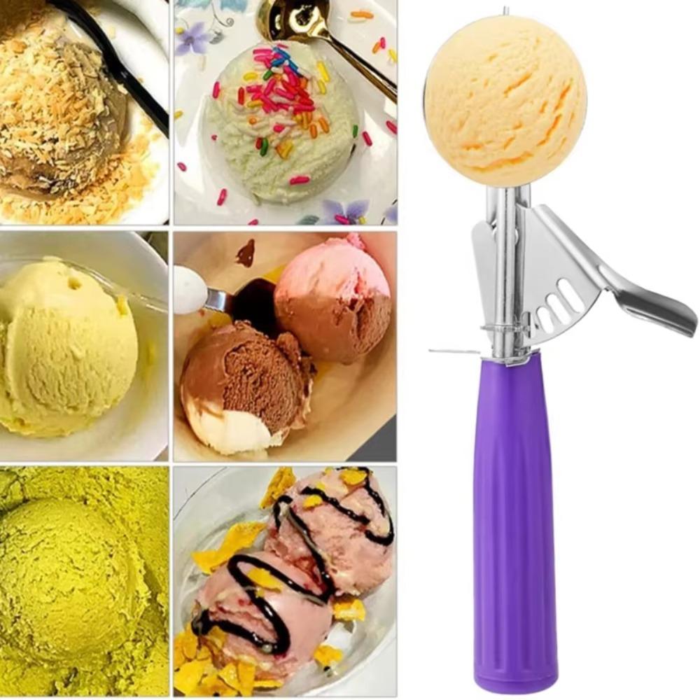 Handle Ice Cream Scoops Watermelon Fruit Mash Spoon New Kitchen Tool