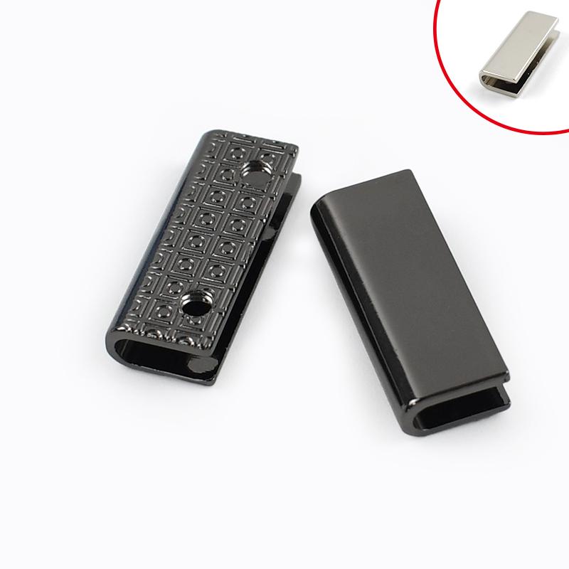 5Pcs 19/25/32/39/52mm Metal Buckles Corner Edges Protector Buckle with Screws Strap Cover Tail Clips Clasp Webbing End Stopper