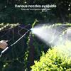 Battery Powered Electric Garden Sprayer with Telescopic Wand 5M Hose and 3 Nozzles, Portable Spray Wand for Gardening Yard Lawn