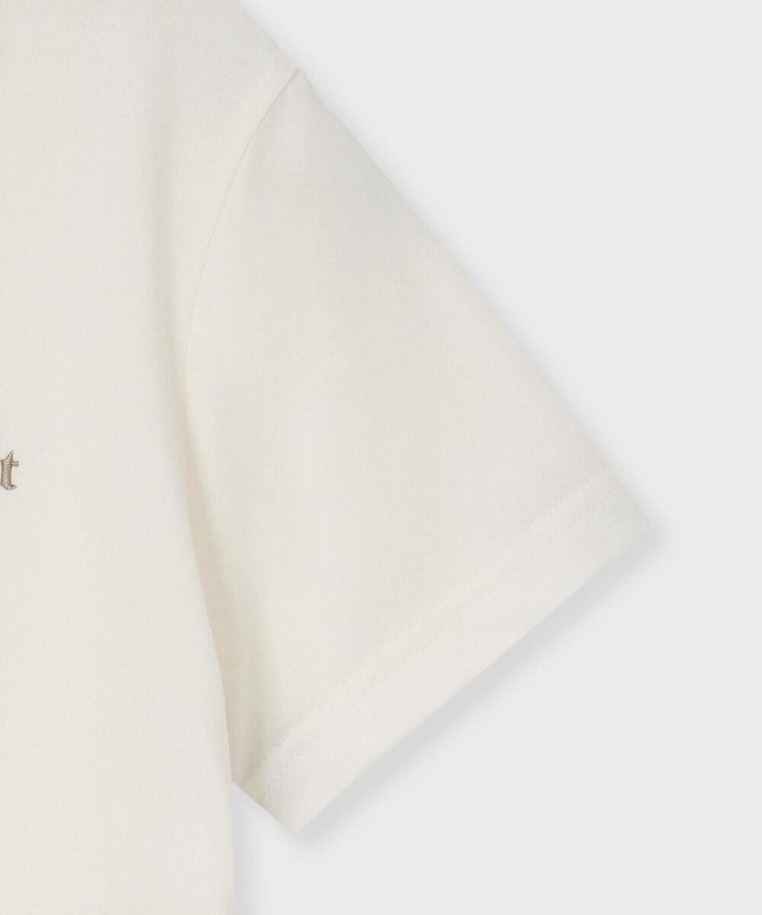 FALLETT Asymmetrical Shirred Top Ivory
