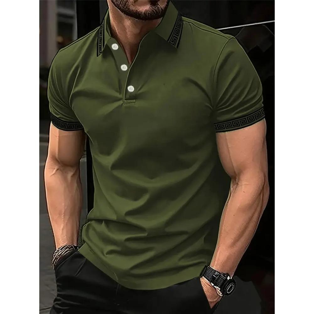

The new men s polo shirt for summer adopts a casual, fashionable and comfortable style 5XL