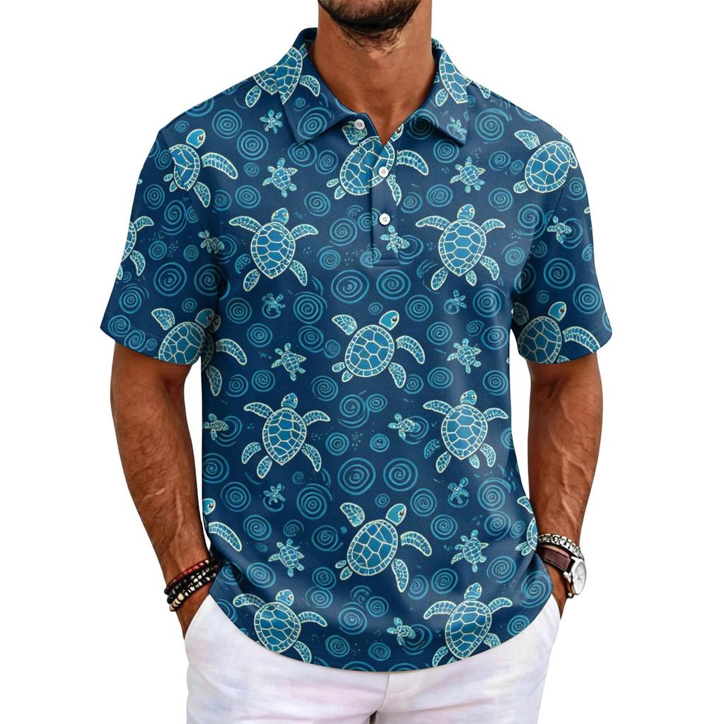 Herren Hawaii-Kurzarmhemden mit lockerer Passform für legere Sommerkleidung