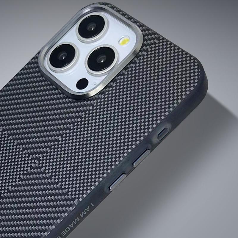 Carbon Fiber Style Case For iPhone 13 14 15 16 Pro Max Shockproof Strong Magnetic Magsafe Matte Anti-Fingerprint Case Cover Etui