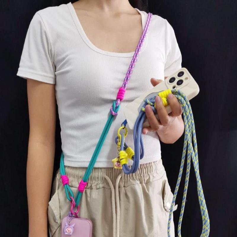 1 Piece Removable Phone Lanyard Water Cup Hanging Rope 3 In 1 Crossbody Mobile Phone Hanging Rope Neck Lanyard Wrist Strap