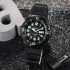 Casio YOUTH Series-MRW Disc Three-pin Diving Wind Sports Quartz Movement Resin Strap Japanese and Korean Watch Men's Watch Black Dial MRW-200H-3B