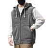 Gilet Giacca di Jeans con Cappuccio Retro Americano da Uomo - Casual, Alta Qualità, Vestibilità Larga per Primavera e Autunno