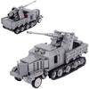 WW2 Military Tank Series Building Blocks German Soviet Union Army Soldier Figures Armored Vehicle Car Cannon Weapon Bricks Toys
