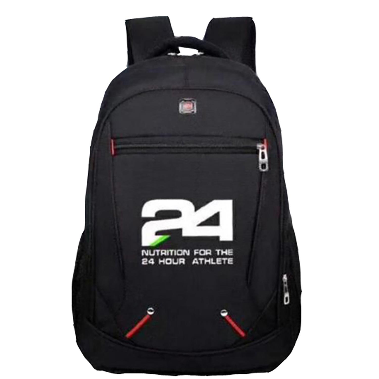 

New 24Fit Travel Sport Hiking Bag Laptop Backpack 24 LOGO чорний