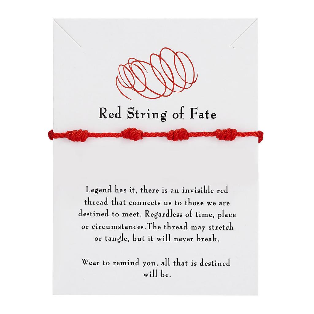 Fashion Handmade 7 Knots Red String Bracelets Protection Lucky Amulet Success Prosperity Friendship Braid Rope Wristband Jewelry