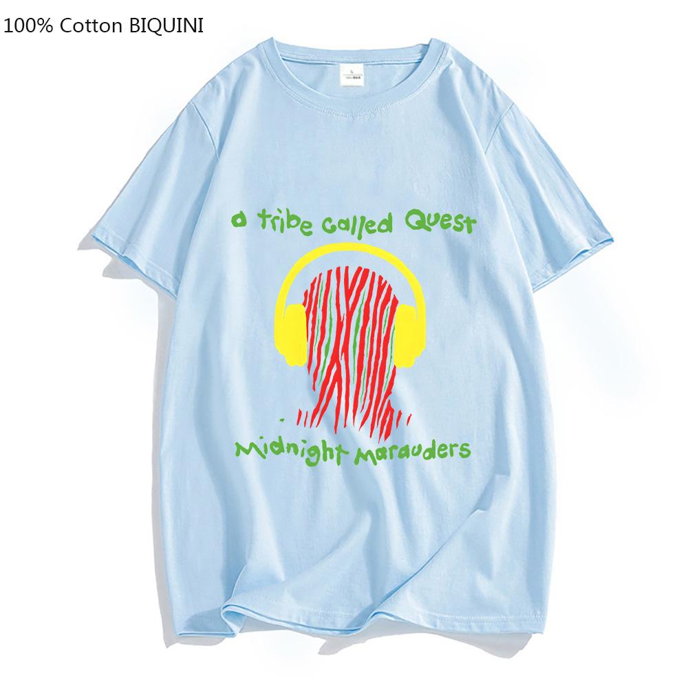 A TRIBE CALLED QUEST ATCQ T-shirts HERRAR Snygga T-shirts 100% Bomulls T-shirts Tecknad Kortärmad Fyra Säsonger Ledig Sweatshirt