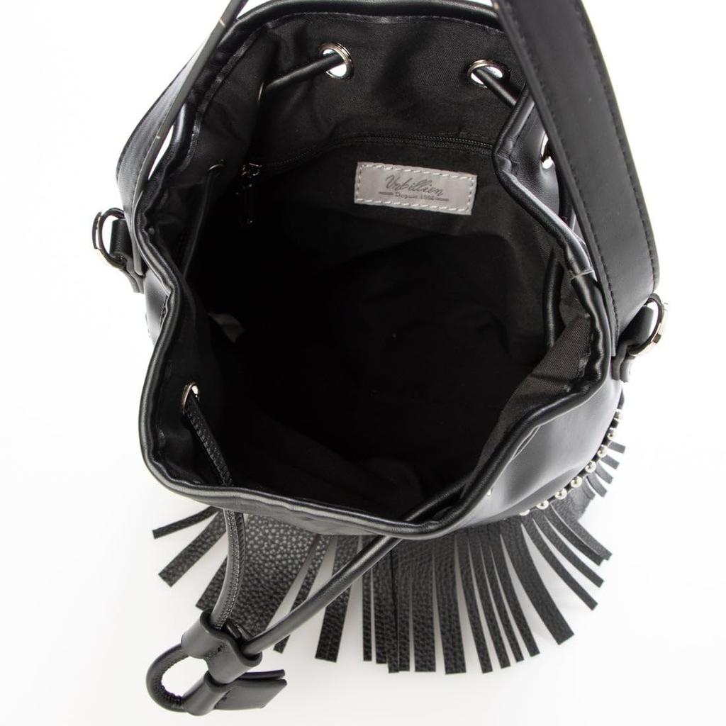 [Kashkash] Ball Chain Point Tassel Drawstring Shoulder Bag