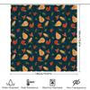Fruit Shower Curtain Blue Green Red Yellow Orange Pears Apples Corn Design Waterproof Bathroom Decor Shower Panel Print Bathroom