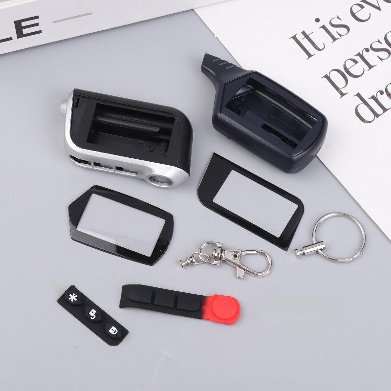 1 Set For Russian Starline A91 A61 B9 B6 Lcd Remote Control Two Way Car Alarm System Key Shell Body Cover Keychain Case