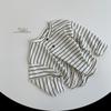 Autumn 2025 Striped Long-Sleeve T-Shirt for Boys and Girls: Trendy Japanese & Korean Style