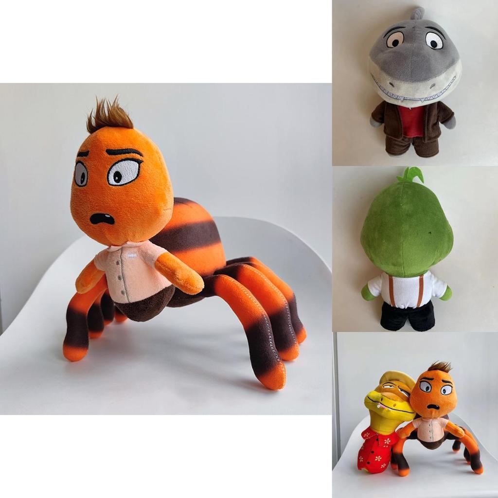 Soft And Durable 25cm Plush Toys The Bad Guys Chameleon Snake And Wolf Stuffed Dolls
