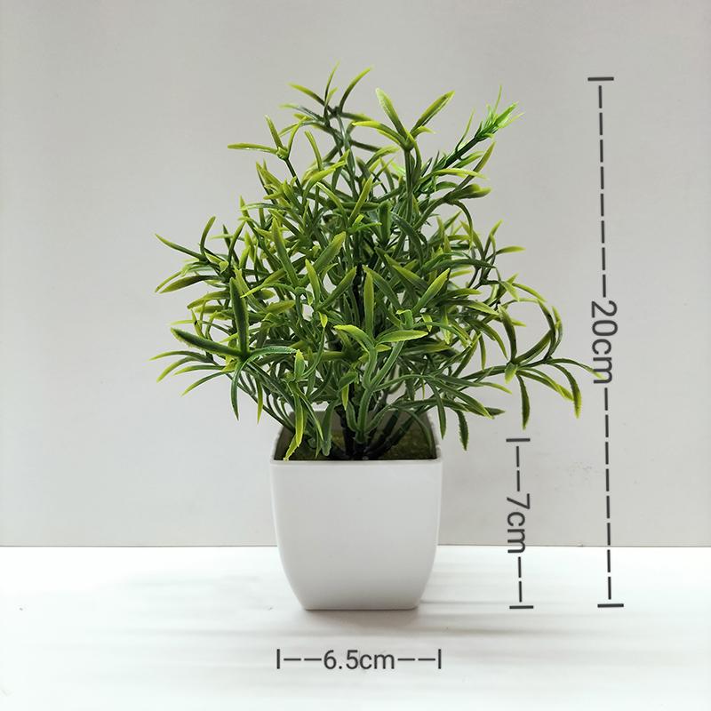 Artificial Plastic Plants Bonsai Small Tree Pot Fake Plant Potted Flower Home Room Table Decoration Garden Arrangement Ornaments