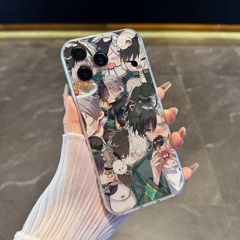 

Аниме Ветровка S-Сакура Чехол для телефона для iPhone 17,16,15,14,13,12,11 Pro,Max,Plus,X,XS,XR,SE4,E Mini Прозрачный Мягкий Чехол iPhoneXSMAX