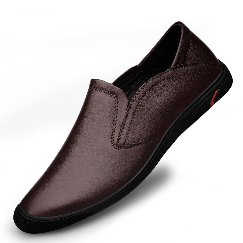 FashionSummer Luxury Shoes Brand Designer Men Loafers Genuine Leather Casual Shoes Mens Slip-ons Mocasines Hombre Man Moccasin Spring