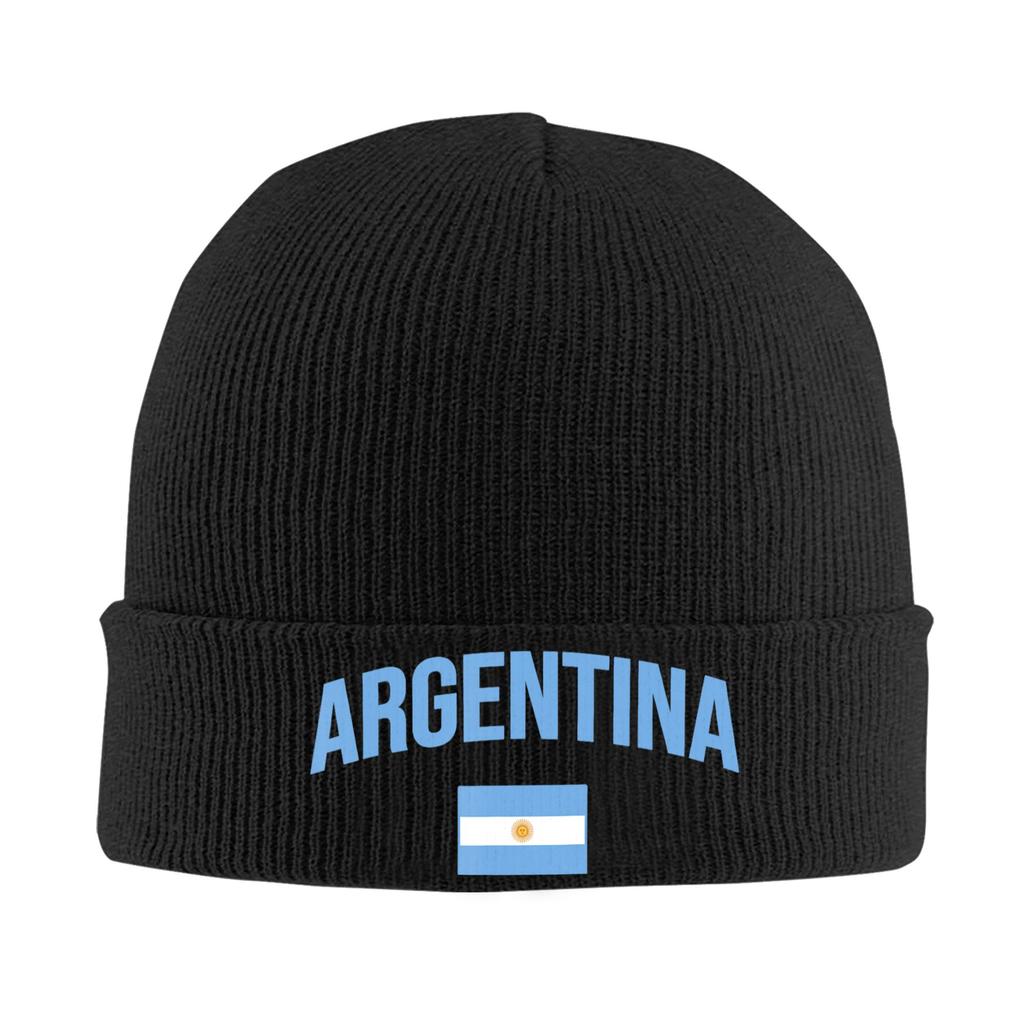 Argentina Argentinian Flag Knitted Hat for Women Unisex Beanies Winter Hat Warm Cap