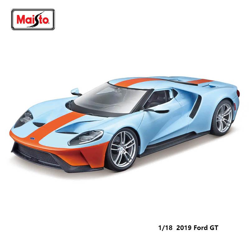 lvmhd7 Maisto 1:18 2017 Ford GT supercar Classic Car Alloy Car Model Static Die Casting Model Collection Gift Toy Gift