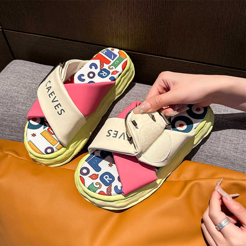 Beautiful Thick-soled Height-increasing Cool Slippers for Women's Summer Outer Wear Advanced Sense 2025 New Models with Skirts Going Out Seaside Bea