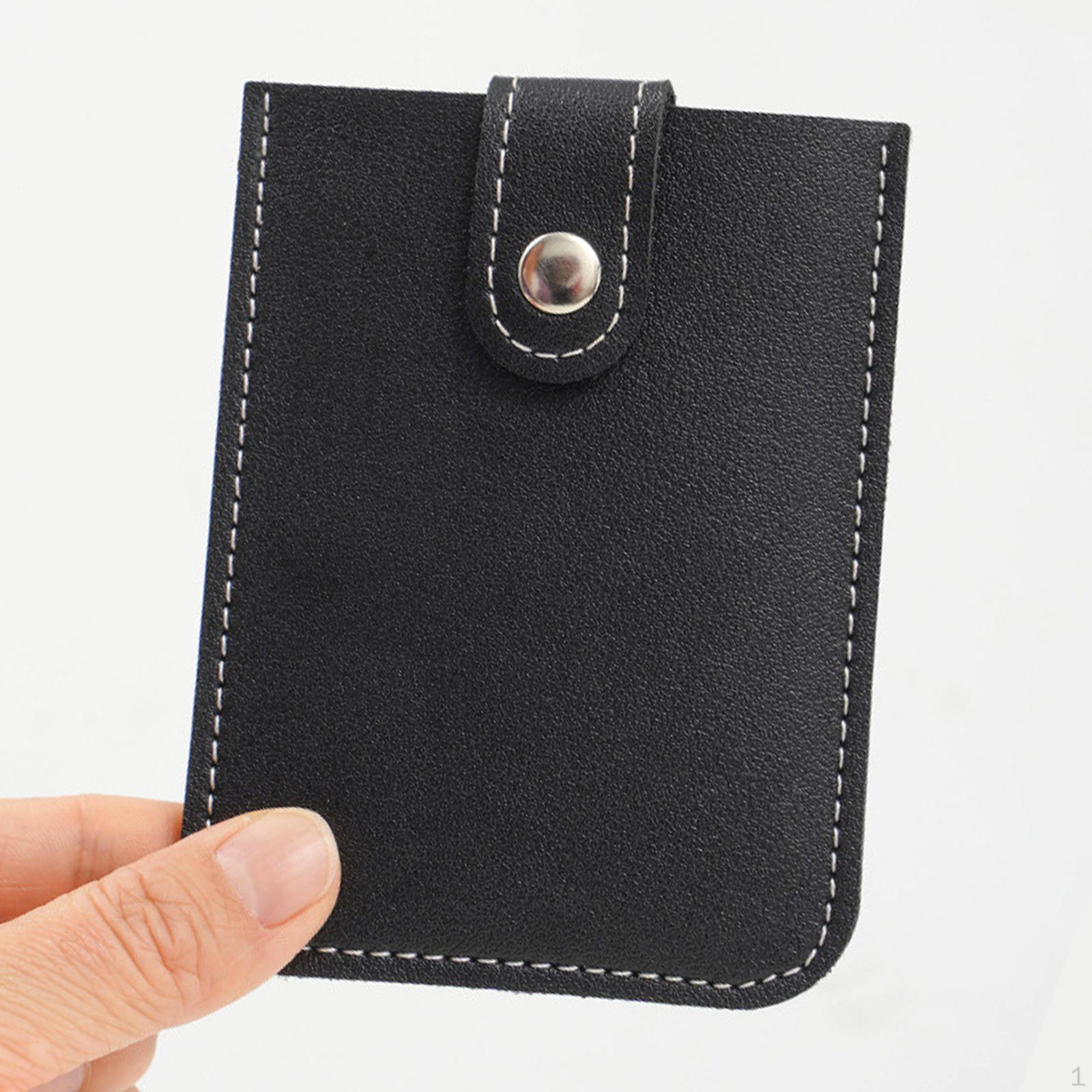 

Чохол-органайзер для кредитної картки, портативний шкіряний PU для жінок, чоловіків, мінімалістичний подарунок, легкий