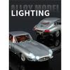 NEW 1/24 Jaguars E-Type Alloy Car Model Sound and Light Pull Back Children's Toy Collectibles Birthday Gift