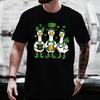 Camisetas para Homens e Mulheres Dia de São Patrício Pato Fofo Impresso 3D Gola Redonda Pulôver Divertido Festa de Carnaval Roupas Unisex Confortáveis