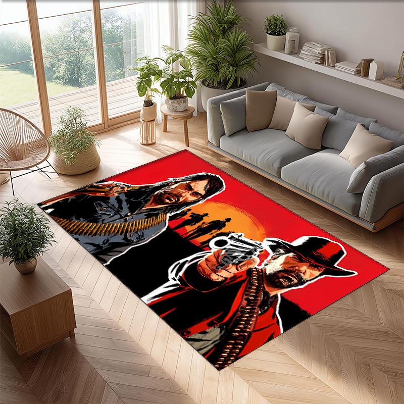 Rat Fink Printed Flannel Area Rug Non Slip Soft Polyester Floor Carpet Indoor Decor Mat for Bedroom Living Room Sofa