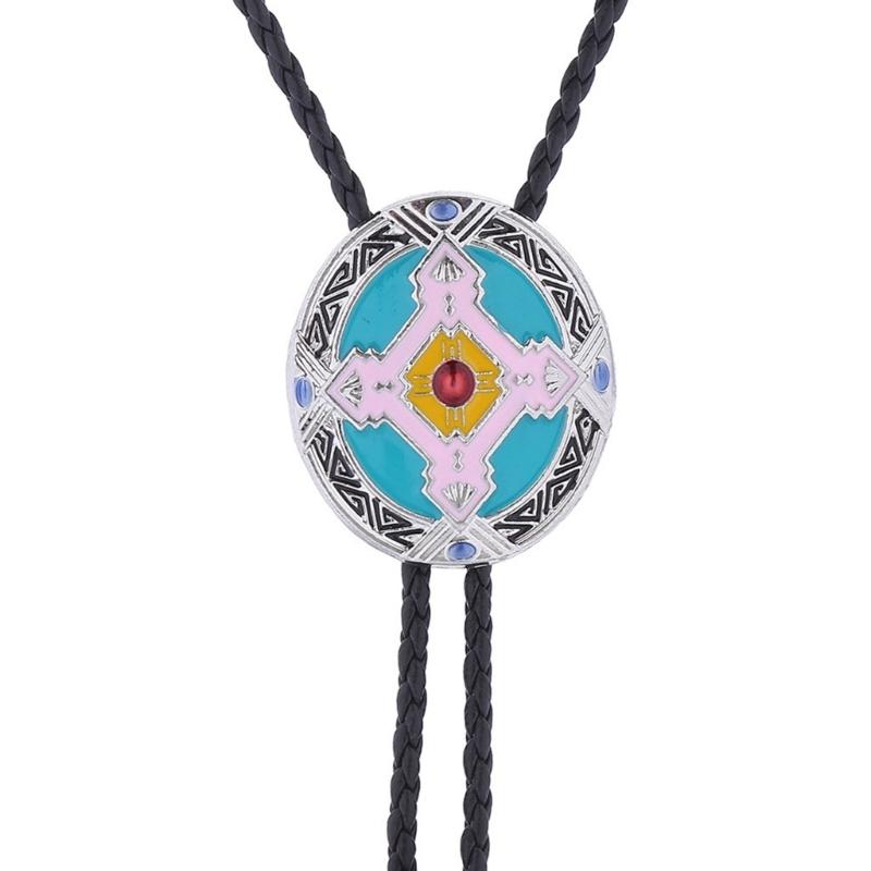 Western Cowboy Bolo Tie Totem Necktie  Lariat Necklace Costume Accessory Bolo Tie Western