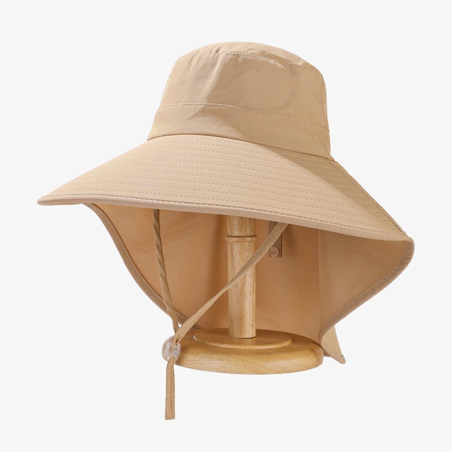 Pălărie cu șal de protecție solară de vară în aer liber Pălărie de drumeție în coadă de cal cu două scopuri Pălărie de pescar