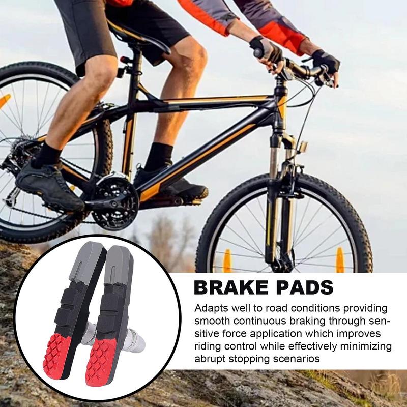 

Brake Pads Bicycles Replacement Cycling No Skid Brake Blocks Pads Stable And Powerful Braking Replacement For Enthusiasts China Mainland