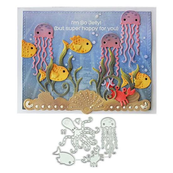 Jellyfish Octopus Crab Metal Cutting Dies DIY Scrapbooking Paper Cards Stencil