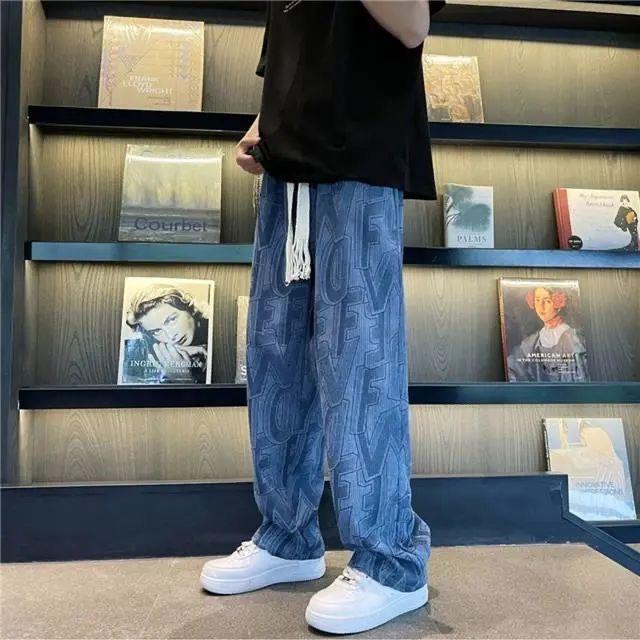 Men's Casual Straight-Leg Loose Wide-Leg Pants - Spring/Autumn Collection