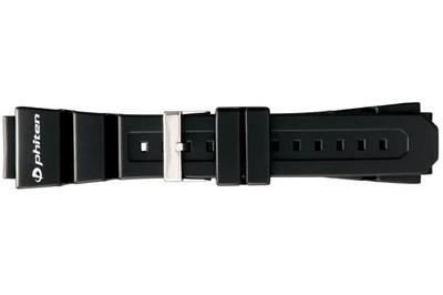 BAMBI CASUAL Watch Phiten Collaboration Urethane BGB800AS Band, Model, Buckle, 20mm, Black,