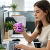 Gifts for Holiday Parties Halloween Squeeze Toy with Glitter & Light Up, Maltose Cube Sensory Fidget Colorful TPR Cubes Stress Relief, Slow