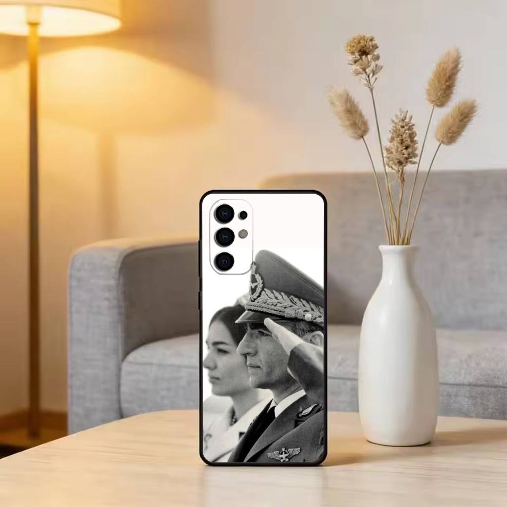 King M-Mohammad Reza Shah Pahlavi Phone Case For Samsung S25,S24,S21,S22,S23,S30,Ultra,S20,Plus,Fe,Lite,Note,10,Black Cover