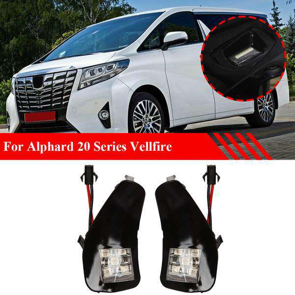

Set of Black ABS Plastic Car Side Rearview Mirror Puddle Lights with Blue LED Emission None