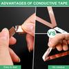 Double-sided conductive copper foil tape, snail colored glass conductive tape, DIY circuit and electrical repair tape